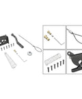 Heavy Duty Reliable Solid Carbon Steel Automatic Gravity Gate Latch With Self Locking Spring Catch For Driveway Man Gate assembly components and hardware.
