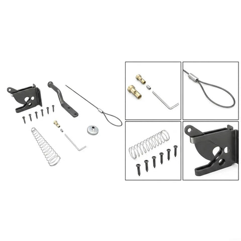 Heavy Duty Reliable Solid Carbon Steel Automatic Gravity Gate Latch With Self Locking Spring Catch For Driveway Man Gate assembly components and hardware.