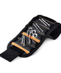 Magnetic Wristband With Ultra Strong Magnets To Hold Screws Nails Drill Bits Bolts And Small Tools On Your Arm Hands Free Diy Helper Gift For Men Women Ideal Toolbox Accessory For Home Renovations, 1680D black fabric