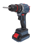 Heavy Duty Cordless Drill Kit Bad Boy with 1500 RPM and 25 Torque Settings, compact design for effortless drilling and screw driving.