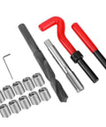 Beefy M14x1.25 Thread Repair Kit 15 Piece Stainless Steel Workhorse with twist drill, tap wrench, and threaded inserts