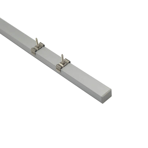 Bulk 10 Pack 6.6ft U Shape LED Aluminum Channel System with Milky Cover, end caps, and mounting clips.