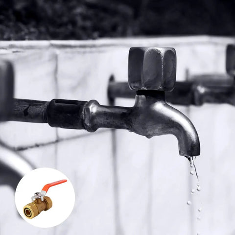Heavy Duty Brass Ball Valve For Water Heater Inlet Pipe With Reliable Barb Hose Fitting Pain Free Install shutting off water flow.