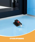 Spring Loaded Button Latch Set For Cabinets And Chests, Ultra Quiet Smooth One Touch Operation, black latch with red button
