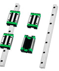 HGR15 Linear Guide Rail Kit Bundle 2 1000mm Rails and 4 HGH15CA Blocks with precision bearings for CNC and 3D automation projects