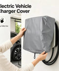 Person using a Heavy Duty EV Charger Cover With Snag Proof Drawstring Closure Waterproof Dustproof Weather Guard on wall-mounted charger.