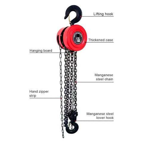 Sturdy Retractable Crane Bracket With Small Tripod Designed For Electric Hoist And Manual Chain Block Lifting Jobs Featuring 2 Ton Capacity Plus 3 Meter Fillet Support To Handle Heavy Loads Smoothly - red and black hoist with chains.
