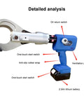 Portable Electric Ratchet Cable Cutter For Copper And Aluminum Cables, 18V Cordless Hydraulic Cutter with battery and switches