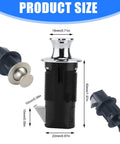 Keyless Cupboard Drawer Push Button Latch Flush Mount Zinc Alloy Cabinet Door Lock for Cabinets and Drawers 22mm size view