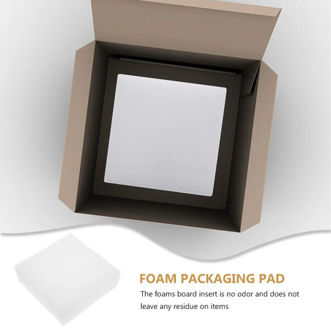 Rock Solid White Epe Foam Packaging Inserts 4 Pack For Bulletproof Shipping Protection in a shipping box with foam padding.