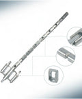 Tough As Nails Heavy Duty Cable Pulling Guide With Carbon Steel Frame And Durable Nylon Sheave Wheel For Snag Free Electrical Routing In Tight Spots And Job Sites, showing details of carbon steel construction.