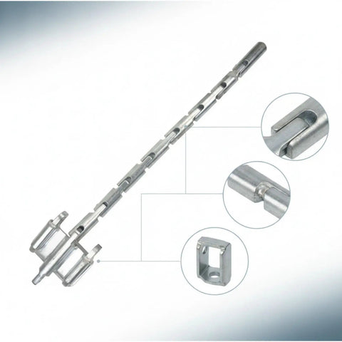 Tough As Nails Heavy Duty Cable Pulling Guide With Carbon Steel Frame And Durable Nylon Sheave Wheel For Snag Free Electrical Routing In Tight Spots And Job Sites, showing details of carbon steel construction.