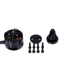 Top Shelf BE1806 1400KV Brushless Motors For RC Multirotors And FPV Racing Drones with screws and casing in slick black finish.