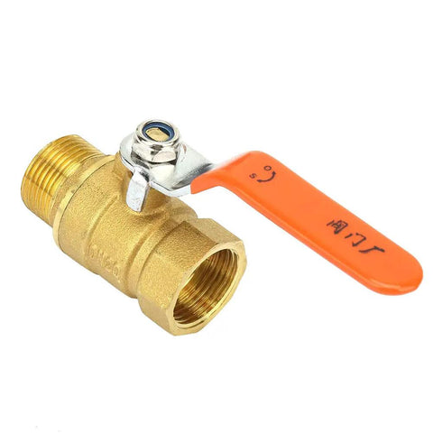 Built Like A Tank 3/4 Inch Brass Ball Valve Plumbing Shut Off High Flow Water Line Fitting Corrosion Resistant Heavy Duty Pipe Connector For Reliable Home Use