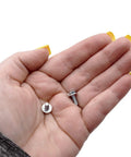Brackets and two screws for Ice Machine Water Valve Replacement IH9124 000009124 in hand, includes alternate part 000002884, easy install