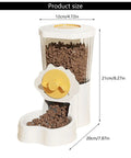 Automatic Pet Water Dispenser With Leakproof Cage Mount Keeps Your Pups Hydrated Straight Up No Mess Easy Hang Bowl, 21cm height.