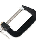 4 Inch Quick G Clamp With Metal Threaded Rod And Lightweight Alloy Parts For Grab-And-Go, Fast, Secure Woodworking Holds, 0-100mm Jaw Travel, Rapid Adjustment Design For DIY Projects And Small Shop Jobs, black metal clamp