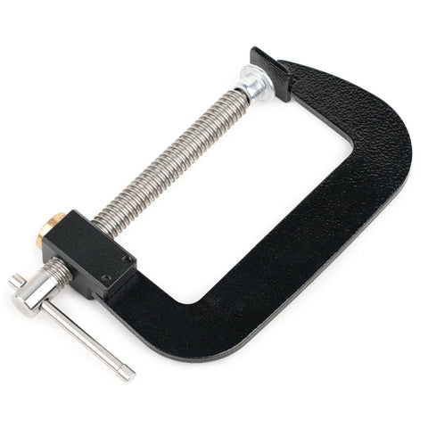 4 Inch Quick G Clamp With Metal Threaded Rod And Lightweight Alloy Parts For Grab-And-Go, Fast, Secure Woodworking Holds, 0-100mm Jaw Travel, Rapid Adjustment Design For DIY Projects And Small Shop Jobs, black metal clamp