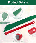 4 Piece Canning Kit With Magnetic Lid Lifter And Bubble Popper Heat Resistant Home Canning Tools In Red And Green product closeup