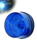 Versatile Silent Blue LED Strobe Beacon For House Or Truck Security Flashing Warning Light explosion resistant unit, 2.9 inch by 1.7 inch.