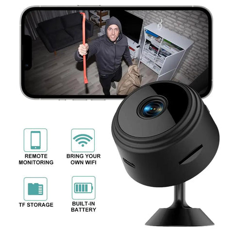 Mini Hidden Camera 1080P HD WiFi Security Cam For Baby And Pet Monitoring Nanny Cam With 150 Degree Wide Angle View
