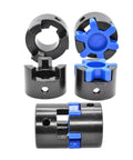 Badass Industrial L Type Jaw Coupler Set Featuring Killer NBR Rubber Insert High Torque Shock Damping Steel Jaws precise view of components