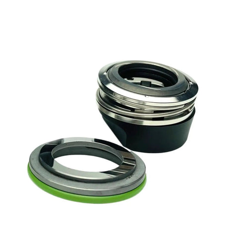 Heavy Duty Mechanical Shaft Seals For Industrial Pumps Plug And Play Drop In Replacement Stainless Steel Construction image showing two shaft seals