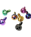 Premium Grade 5 Titanium Torx Flange Button Head Bolts M4 M5 M6 M8 With Collar Heavy Duty Corrosion Resistant Fasteners 10 piece kit, colorful assortment.