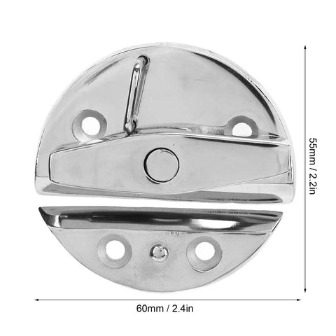 Deck Hand Approved Marine Grade 316 Stainless Steel Twist Latch With Mirror Polished Finish, 60mm x 55mm for Boat Doors.