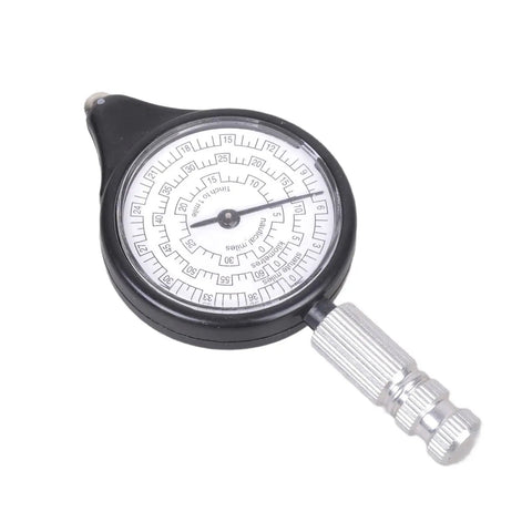 Heavy Duty Rock Solid Map Distance Measurer Built Like A Tank For Spot On Tracking And No Sweat Handling On Rough Outdoor Job Sites By Seasoned Surveyors And Engineers, compact black tool with precision dial.