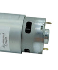 Straight Up Heavy Duty 42Mm Dc Motor featuring twin ball bearings, silver metal casing, suitable for DIY power tools.