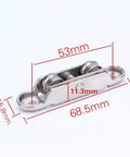 Heavy Duty Sliding Window Rollers With Rustproof Steel Pulleys And Mounting Hardware For Smooth Quiet Door Track Kits That Run Smooth As Silk No Sweat Guaranteed, 68.5 x 15.8 mm size