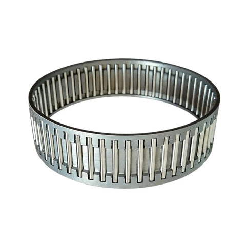 Heavy Duty K Series Needle Roller Bearings With Slick Radial Cage Pre Greased For Zero Drag Rotation And Extended Run Life In Hydraulic Cylinders Just Pick Five Or Ten Bearing Pack, close-up view of needle roller bearing.