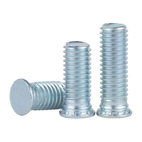 Badass Self Clinching Studs And Pressure Rivet Screws Built From Premium Carbon Steel With Zinc Plating For Durable Flush Head Hardcore Fastening Gear And Workshop Hardware, flat head cylinder screws.