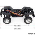 Durable Steel Frame RC Crawler Chassis Assembled With 2 Speed Gearbox For RC Crawlers Upgrade Part Built With Reinforced Nylon Gearbox