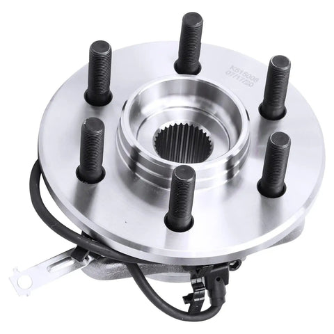 Heavy Duty Front Wheel Bearing Hubs Pair For 1997 2004 Dodge Dakota And Durango 4X4 showing metallic hub with sensor wire.