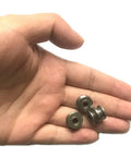 Twenty Kickass Heavy Duty Sealed V Groove Pulley Bearings For Smooth Wire Guide Tracks And Linear Motion Applications Featuring Tight V623ZZ Fit With High Carbon Steel in hand.