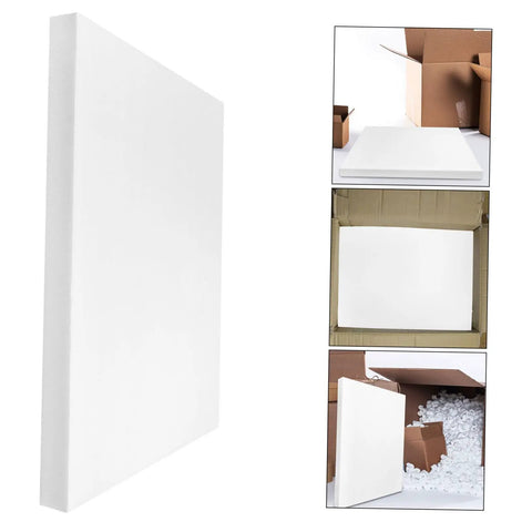 High Density Polyurethane Foam Sheets Heavy Duty White Cushioning Pads in packaging for secure shipping and protection.