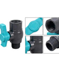 Heavy Duty Sch 40 PVC Ball Valve With Full Bore Design For High Flow Pipeline Systems Featuring Standard NPT Threads and Ergonomic 1/4 Turn Handle.