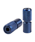 Premium Heavy Duty 10mm Thread Structure Locking Adapter For Power Drills Zero Hassle Chuck Converter, blue metal body.