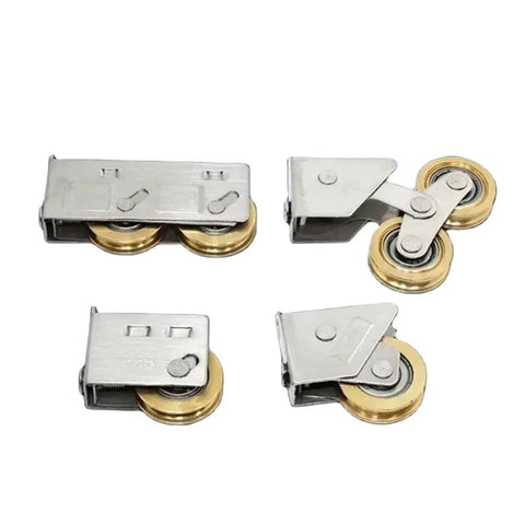 Heavy Duty Screen Door Rollers Four Pack Stainless Steel Ball Bearing Pulleys for Smoother Than Butter Sliding Doors and Windows Built Tough For Quick Swap And Zero Friction Glide