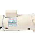 Rock Solid 1 HP Single Speed Pool Pump Motor Compatible With Pentair Whisperflo Superflo 115V 230V 3450 RPM Almond Casing view with label