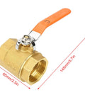 Heavy Duty DN32 Brass Ball Valve Featuring Smooth Quarter Turn For Water Oil And Gas Lines High Pressure 1.6MPa Rating with orange handle