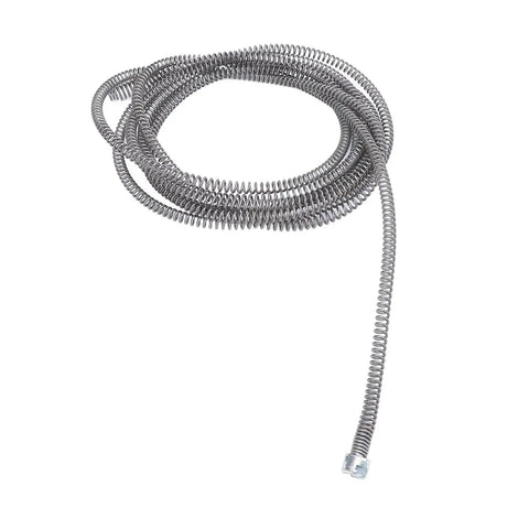 Heavy Duty 16 MM Drain Auger Cable For Drill Powered Plumbing Snake, 16mm spring cable coiled for tackling stubborn clogs.
