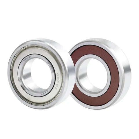 Premium Bearing Steel Single Row Deep Groove Ball Bearing High Temperature Rated With ZZ DDU Seals Metric Models 6828 To 6834 side view of dual bearings