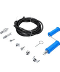 Professional Grade Drain Auger Attachment With Six Sharp Cutting Blades And Five Meter Flexible Steel Cable Plus Electric Manual Adapters for stubborn clogs