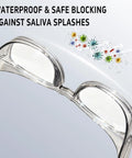 Tough As Nails Safety Glasses With Anti Fog Shield And Blue Light Blocker to stave off dust and UV damage, waterproof against saliva splashes.