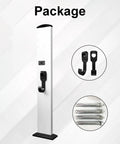 Kickass EV Charger Station Box And Cable Keeper package showing aluminum stand and hooks for electric car cords.