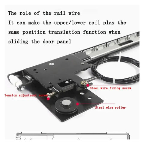 Heavy Duty Pro Grade Drawer Slides For Cabinets And Wardrobes, Hidden Telescopic Rail System with steel wire mechanism