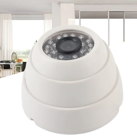 Rock Solid 1080P Hd Dome Security Camera With Hella Crisp Infrared Night Vision And 3.6Mm Lens For Outdoor Use, white dome design.